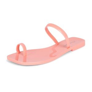 Jeffrey Campbell Darbey Jelly Toe Loop Sandal Pink Size 8